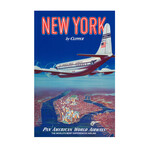 New York City // Vintage Poster (17"H x 11"W x .01"D)