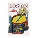 Boston // Vintage Poster (17"H x 11"W x .01"D)