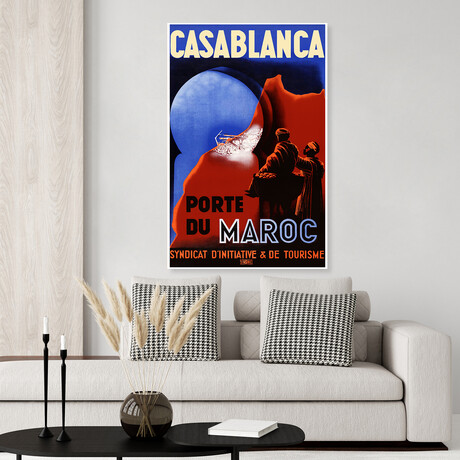 Casablanca // Vintage Poster (17"H x 11"W x .01"D)