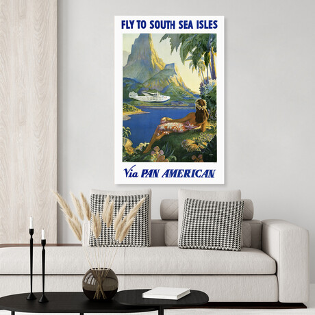 South Seas // Vintage Poster (17"H x 11"W x .01"D)