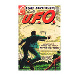 UFO // Vintage Comic (17"H x 11"W x .01"D)