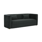 TOV // Callie Velvet Sofa // Black