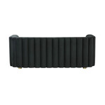 TOV // Callie Velvet Sofa // Black