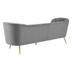 Modway // Opportunity Vertical Channel Tufted Velvet Sofa