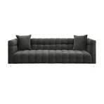 TOV // Bea Gray Velvet Sofa