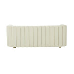 TOV // Callie Velvet Sofa // Cream