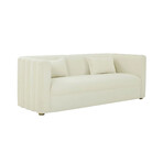 TOV // Callie Velvet Sofa // Cream