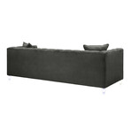 TOV // Bea Gray Velvet Sofa