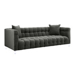 TOV // Bea Gray Velvet Sofa