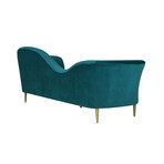 TOV // Plato Aqua Velvet Sofa