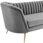 Modway // Opportunity Vertical Channel Tufted Velvet Sofa