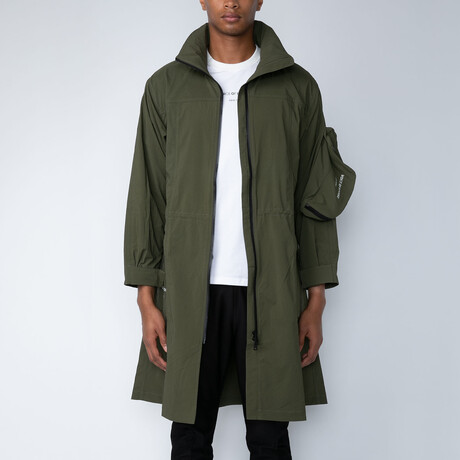 Packable Volume Windbreaker // Olive (S)