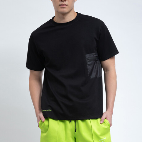Boxy Short-Sleeve Shirt // Black (S)