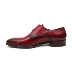 Single Monkstrap Shoes // Burgundy (US: 8.5)