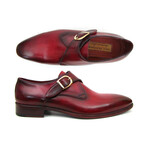 Single Monkstrap Shoes // Burgundy (US: 10.5)
