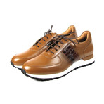 Men's Leather Sneakers // Cognac (US: 9.5)