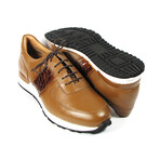 Men's Leather Sneakers // Cognac (US: 7.5)