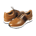 Men's Leather Sneakers // Cognac (US: 10.5)