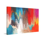 Radiant Color Painting Print on Wrapped Canvas (12"W x 8"H x 1.5"D)