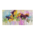 Flower Passion Painting Print on Wrapped Canvas (12"W x 6"H x 1.5"D)