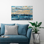 Entrancing Skyline Painting Print on Wrapped Canvas (12"W x 8"H x 1.5"D)