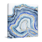 Cobalt Agate I Painting Print on Wrapped Canvas (12"W x 12"H x 1.5"D)