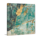 Teal Lace I Painting Print on Wrapped Canvas (12"W x 12"H x 1.5"D)