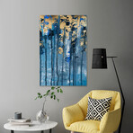 Golden Clouds Painting Print on Wrapped Canvas (8"W x 12"H x 1.5"D)