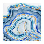 Cobalt Agate I Painting Print on Wrapped Canvas (12"W x 12"H x 1.5"D)