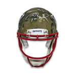 Tom Brady // New England Patriots // Signed Camo Authentic Helmet
