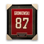 Rob Gronkowski // Tampa Bay Buccaneers // Autographed Jersey + Framed
