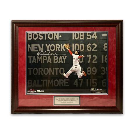 Andrew Benintendi // Boston Red Sox // Framed + Signed Photograph