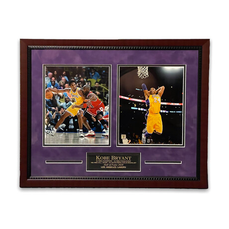 Kobe Bryant // Los Angeles Lakers // Unsigned Collage + Framed