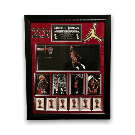 Michael Jordan // Chicago Bulls // Unsigned Collage + Framed