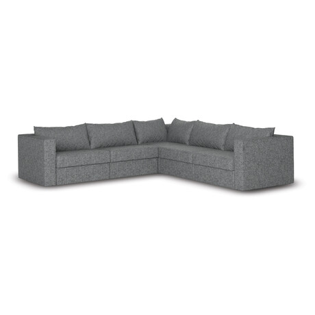 Dynamic Sofa // Large L Sectional (Gray)