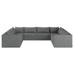 Dynamic Sofa // Large U Sectional (Gray)