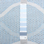Veranda Abstract // Light Blue Rug (7'3"L x 5'3"W)