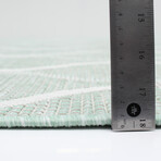 Veranda Abstract // Mint Rug (7'3"L x 5'3"W)