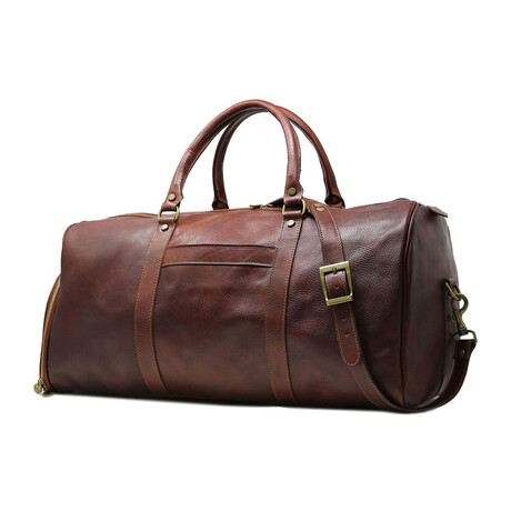 Lugano Weekender + Shoe Compartment // Vecchio Brown