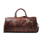Lugano Weekender + Shoe Compartment // Vecchio Brown