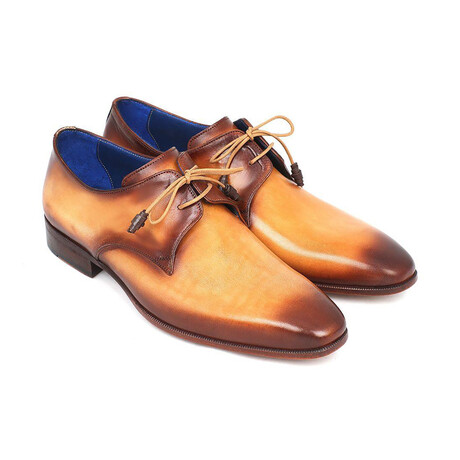 Men's Hand-Painted Derby Shoe // Brown (US: 7)