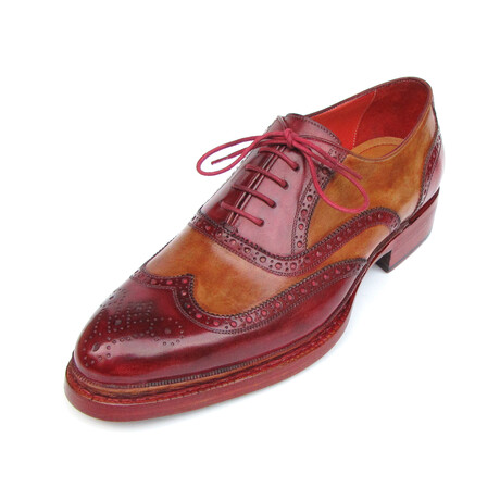 Men's Brogues Shoe // Bordeaux + Camel (US: 7)