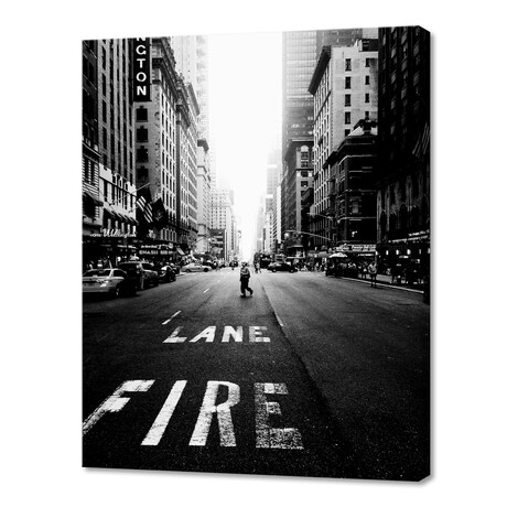 Lane Fire (10"H  x 8"W  x  0.75"D)