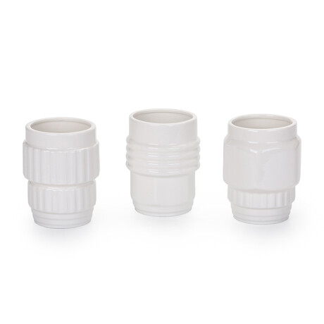 Machine Collection // Assorted Porcelain Mugs // Set of 3
