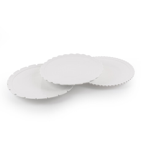 Machine Collection // Assorted Porcelain Dinner Plates // Set of 3