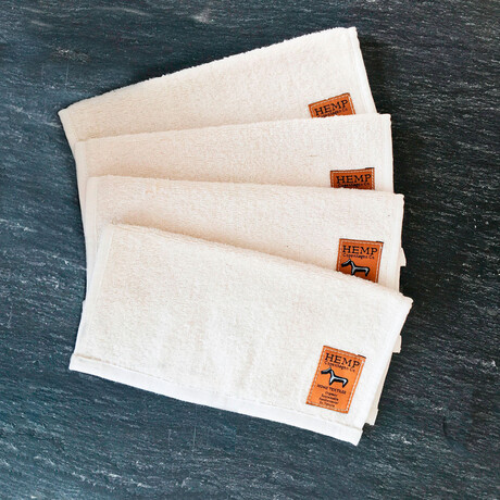 Wash Cloth // Set of 4 (Natural White)
