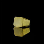Stylish Matte Gold Ring (8.5)