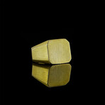 Stylish Matte Gold Ring (6.5)