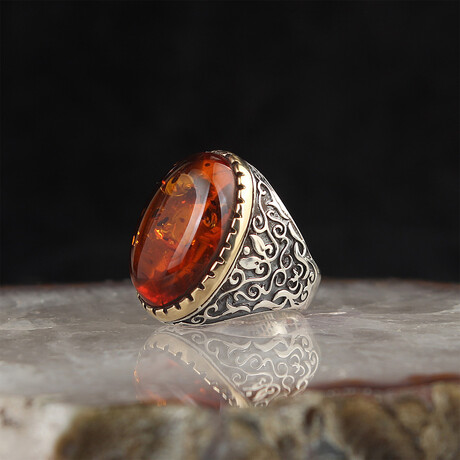 Large Amber Ring (6)