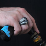 Hand Engraved Tanzanite Ring (7)
